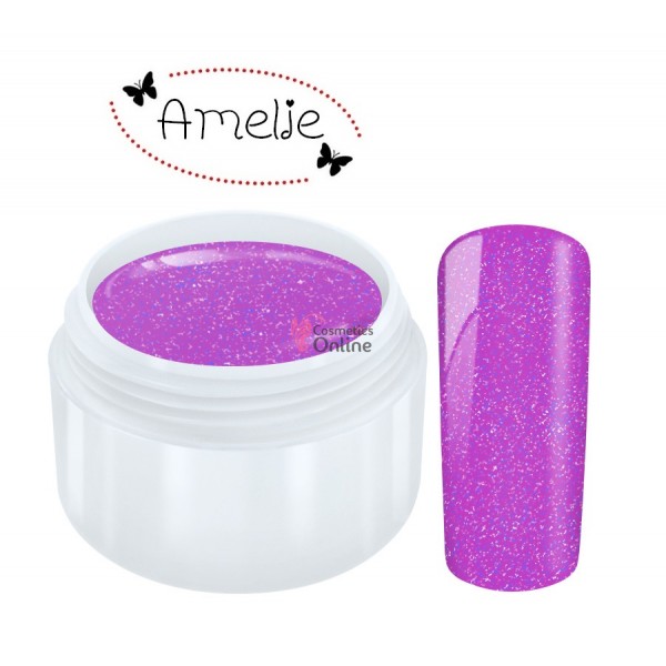 Gel UV Amelie color cu sclipici Glitter Akebia 5ml